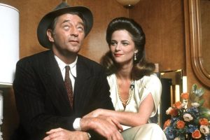 Robert Mitchum and Charlotte Rampling in Farewell, My Lovely (1975) directed by Dick Richards credit: ITC Entertainment