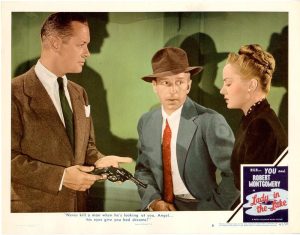 Image of Robert Montgomery and Audrey Totter from The Lady In The Lake movie
